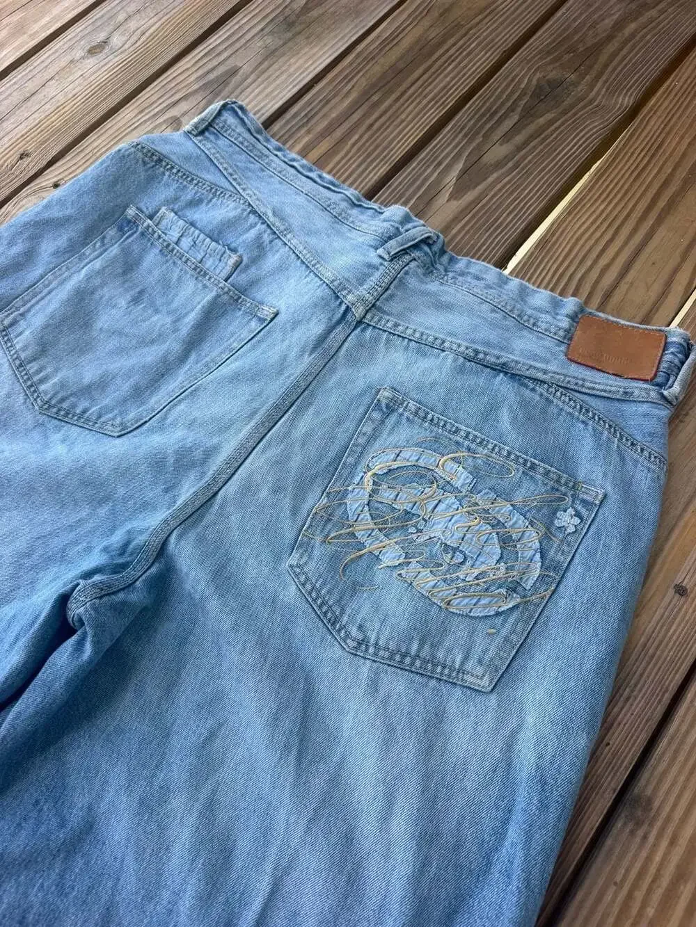 Ecko Unltd Denim Shorts Size 40 Light Wash Baggy Jorts